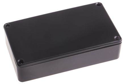 RS PRO Caja De Aluminio Presofundido Negro, 114.5 X 63.6 X 30.3mm, Apantallada