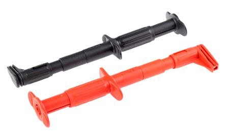 Staubli Pince Grippe-fils, 5A, Sonde De 4mm, L. 152mm, Noir/Rouge