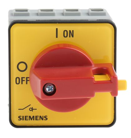 Siemens Trennschalter 3-polig 16A Tafelmontage Rot IP 65 7,5kW 690V Ac 3-phasig Schließer/Öffner