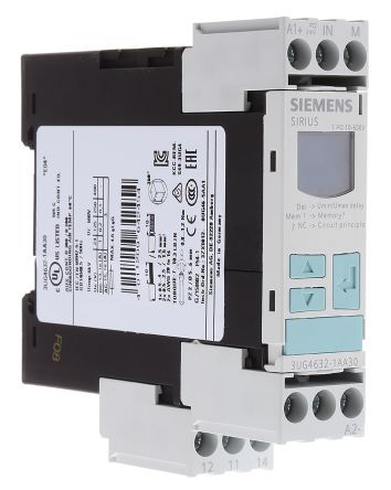 Siemens Voltage Monitoring Relay, 1 Phase, SPDT, 10 → 600V Ac/dc, DIN Rail