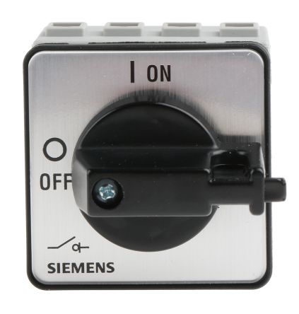 Siemens 3LD2022 Trennschalter 3P+N-polig 16A Tafelmontage Schwarz IP 65 7,5kW 690V Ac 3-phasig SENTRON