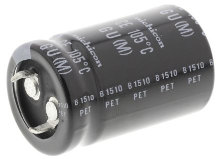 Nichicon GU Snap-In Aluminium-Elektrolyt Kondensator 470μF ±20% / 200V Dc, Ø 22mm X 35mm, Bis 105°C