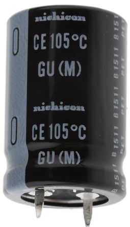 Nichicon GU Snap-In Aluminium-Elektrolyt Kondensator 68μF ±20% / 400V Dc, Ø 20mm X 30mm, Bis 105°C