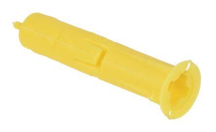 RawlPlug Dübel L. 24mm D. 5mm Kunststoff Gelb