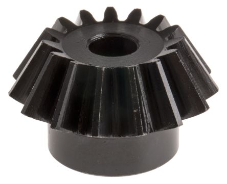 RS PRO Stahl Winkelgetriebe Zahnrad, 20°, Fase, 2:1 Modul 2, 15 Zähne, Teilung 2mm, Bohrung 8mm
