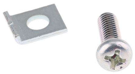 RS PRO Kit De Fijación De Carril De Cremallera Aluminio, Long. 10.2mm