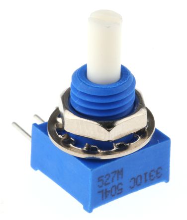 Bourns 3310 Dreh Potentiometer 500kΩ ±20% / 0.25W, Schaft-Ø 3,18 Mm