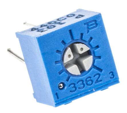 Bourns 3362 1-Gang THT Trimmer-Potentiometer, Einstellung Von Oben, 10kΩ, ±10%, 0.5W, Pin, L. 6.6mm