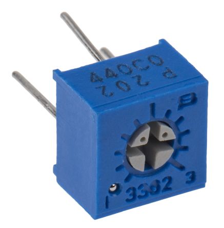 Bourns 3362 1-Gang THT Trimmer-Potentiometer, Einstellung Von Oben, 2kΩ, ±10%, 0.5W, Pin, L. 6.6mm