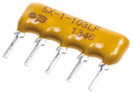Bourns Array Di Resistenze Serie 4600X 330Ω ±2%, BUS, 4 Resistori, 0.63W, SIP