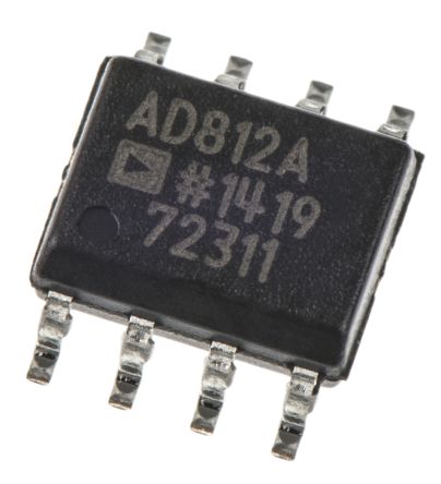 Analog Devices Circuit Intégré Amplificateur Vidéo AD812ARZ, 2 Canaux 125V/μs, SOIC 8 Broches