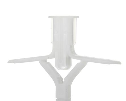 RS PRO Dübel Typ Federklapp-Fixierung, Ø 8mm Kunststoff Weiß