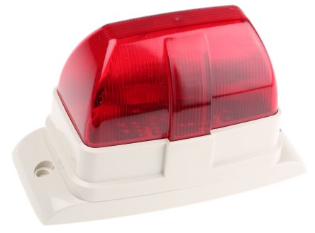 ABUS Security-Center Flash Blanc, Rouge, 12V, 175 X 110 X 75mm