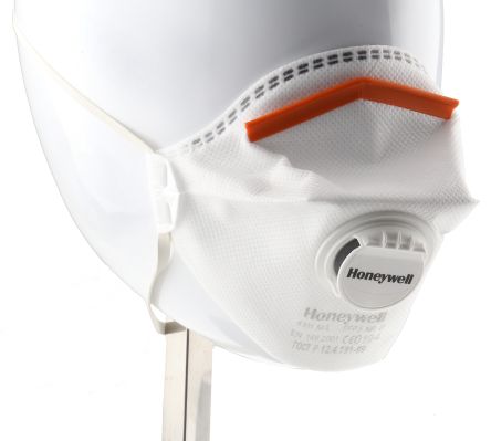 Honeywell Safety Mascherine Usa E Getta FFP3 Con Valvola, Col. Bianco, Con Clip Per Naso Regolabile