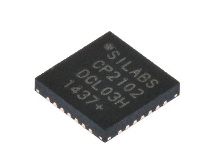Silicon Labs Transceptor Programable CP2102-GM 1 Transceptores, QFN, 28 Pines