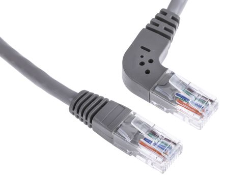 RS PRO Ethernetkabel Cat.5e, 5m, Grau Patchkabel, A RJ45 U/UTP Stecker, B RJ45, PVC