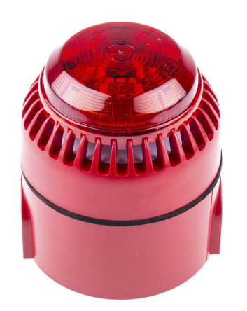 Eaton Combiné Balise/sirène Série Fulleon, Lentille Rouge à LED, 9→28 V C.c.