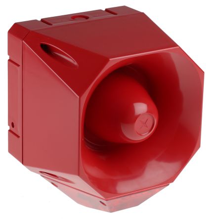 Eaton Fulleon LED Blitz-Licht Alarm-Leuchtmelder Rot / 110dB, 18 → 30 Vdc