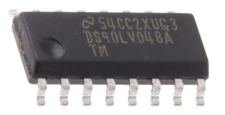 Texas Instruments LVDS-Receiver Quad LVTTL, 400Mbit/s SMD 4 Elem./Chip, SOIC 16-Pin