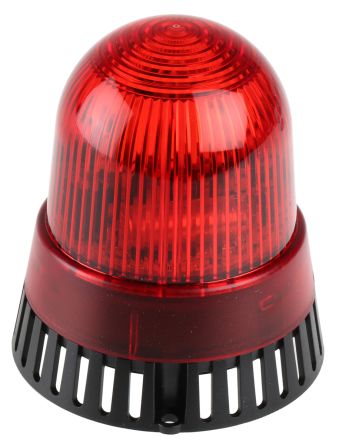 Werma 421 Xenon Blitz-Licht Alarm-Leuchtmelder Rot, 24 Vac/dc