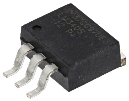 Texas Instruments LM340S-12/NOPB, 1 Linear Voltage, Voltage Regulator 1A, 12 V 3-Pin, D2PAK (TO-263)