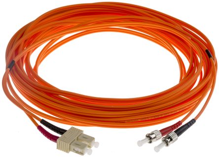RS PRO LWL-Kabel 10m Multi Mode Orange ST SC 62.5/125μm