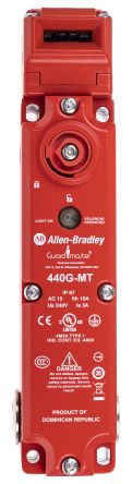 Allen Bradley Guardmaster 440G-MT Magnet-Verriegelungsschalter, Entriegelt Bei Spannung, 24V Ac/dc, 3NC