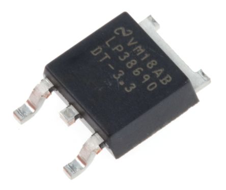 Texas Instruments LP38690DT-3.3/NOPB, 1 Low Dropout Voltage, Voltage Regulator 1A, 3.3 V 3-Pin, TO-252