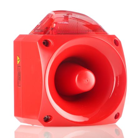 Klaxon Nexus Xenon Blitz-Licht Alarm-Leuchtmelder Rot, 110 V Ac, 230 V Ac