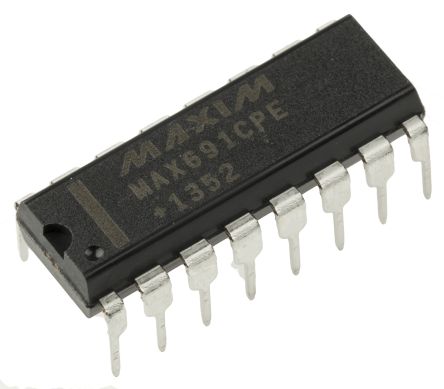 Maxim Integrated Spannungsüberwachung MAX691CPE+, PDIP 16-Pin