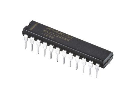 Maxim Integrated LED屏显示驱动芯片, 64段, 24针