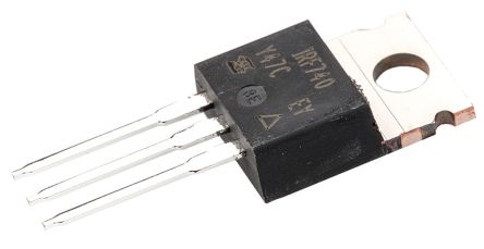 Vishay N-Channel MOSFET, 10 A, 400 V, 3-Pin TO-220AB IRF740PBF