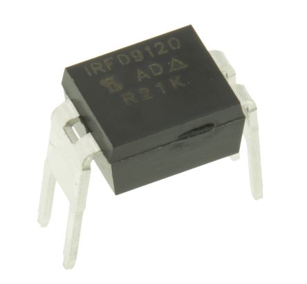 Vishay IRFD9120PBF P-Kanal, THT MOSFET 100 V / 1 A 1,3 W, 4-Pin HVMDIP