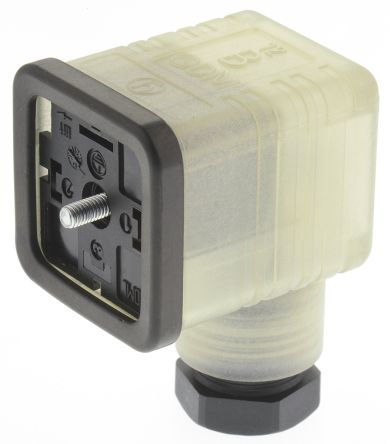 Hirschmann Conector De Válvula DIN 43650 A GDML, Hembra, 2P+E, 250 V, 8A, Con Circuito De Protección, Prensaestopas