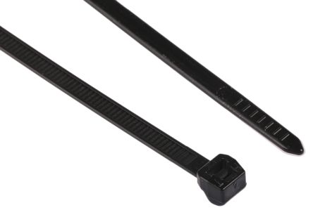 HellermannTyton Cable Tie, 245mm X 4.6 Mm, Black Nylon, Pk-100
