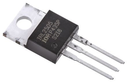 Infineon LogicFET IRL2505PBF N-Kanal, THT MOSFET 55 V / 104 A 200 W, 3-Pin TO-220AB
