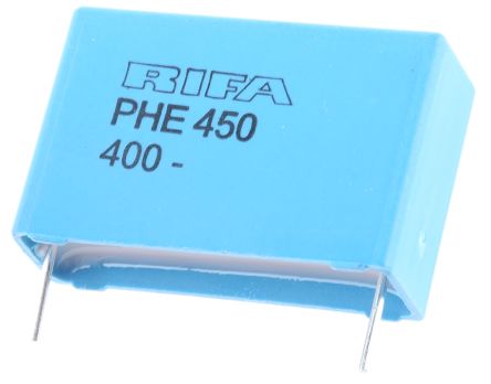 KEMET PHE450 Folienkondensator 470nF ±5% / 250 V Ac, 400 V Dc, THT Raster 27.5mm