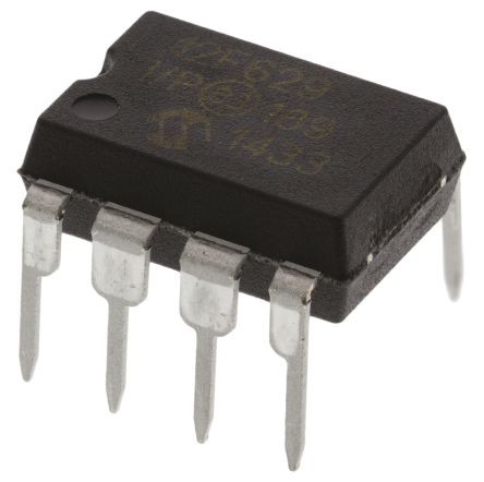 Microchip PIC12F629-I/P, 8bit PIC Microcontroller, PIC12F, 20MHz, 128 B, 1024 X 14 Words Flash, 8-Pin PDIP