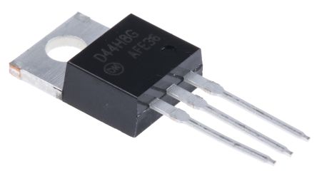 Onsemi D44H8G THT, NPN Transistor 60 V / 10 A 50 MHz, TO-220AB 3-Pin