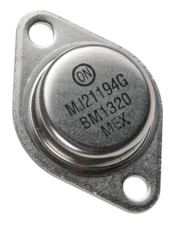 Onsemi MJ21194G THT, NPN Transistor 250 V / 16 A 4 MHz, TO-204 3-Pin