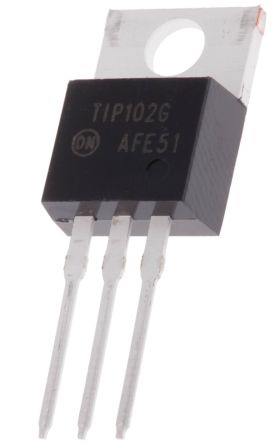 Onsemi TIP102G NPN Darlington Transistor, 8 A 100 V HFE:200, 3-Pin TO-220AB