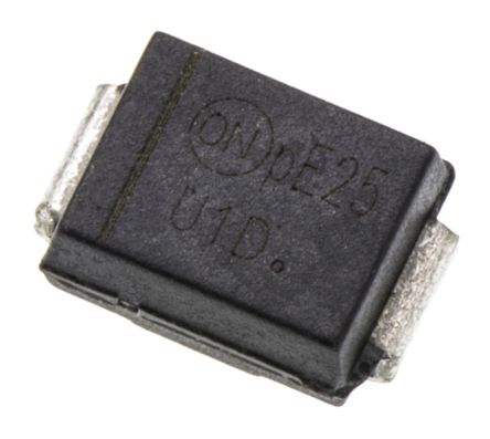 Onsemi Diode Einfach 1 Element/Chip SMD DO-214AA (SMB) 2-Pin Siliziumverbindung 875mV