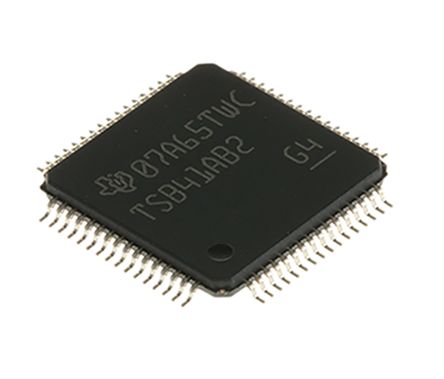 Texas Instruments Kabeltransceiver 4 Transmitter, 4-TRX 400Mbit/s SMD, HTQFP 64-Pin