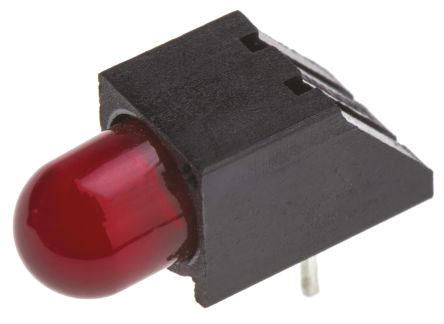 Dialight Indicador LED Para PCB A 90º Rojo, λ 635 Nm, 1 LED, 1,8 V, 50 °, Dim. 13.85 X 6.22 X 6.22mm, Mont. Pasante