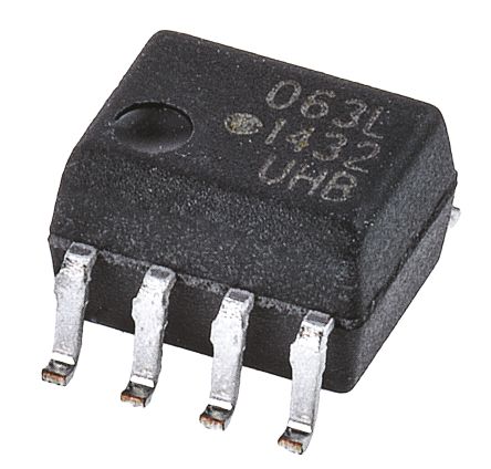 Broadcom SMD Dual Optokoppler DC-In / Transistor-Out, 8-Pin SOIC, Isolation 3,75 KV Eff