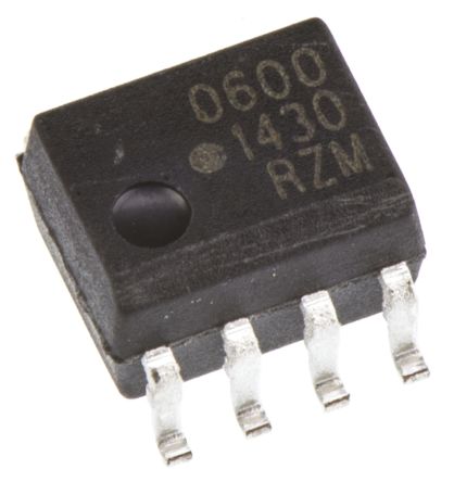 Broadcom THT Optokoppler DC-In / Transistor-Out, 8-Pin SOIC, Isolation 3,75 KV Eff