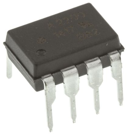 Broadcom THT Optokoppler DC-In / Logikgatter-Out, 8-Pin DIP, Isolation 3,75 KV Eff