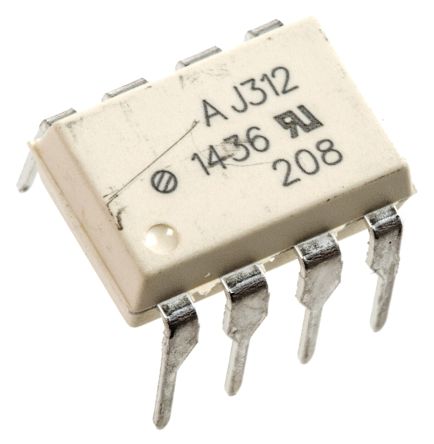Broadcom THT Optokoppler DC-In / Transistor-Out, 8-Pin DIP, Isolation 3,75 KV Eff