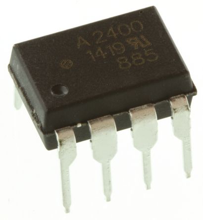Broadcom THT Optokoppler DC-In / Logikgatter-Out, 8-Pin DIP, Isolation 3,75 KV Eff