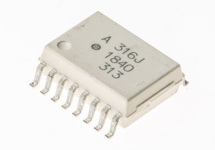 Broadcom SMD Optokoppler / BiCMOS/DMOS-Out, 16-Pin SOIC, Isolation 3,75 KV Eff